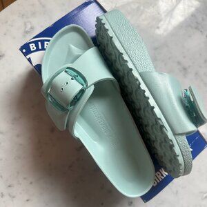 NWT Birkenstock Madrid Big Buckle Eva Surf Green Size 38
